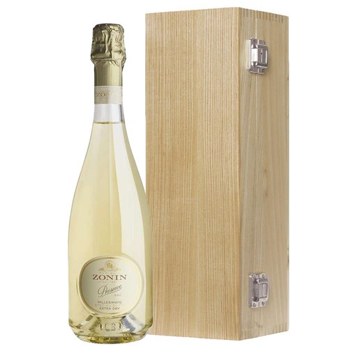 Zonin Prosecco DOC Special Cuvee Millesimato 75cl in Luxury Oak Box